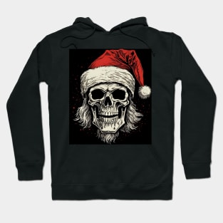 skeleton santa Hoodie